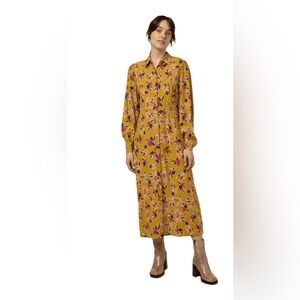 FRNCH PARIS NWT Kamela Shirt Dress in "Terres Melees" Floral Print Size M